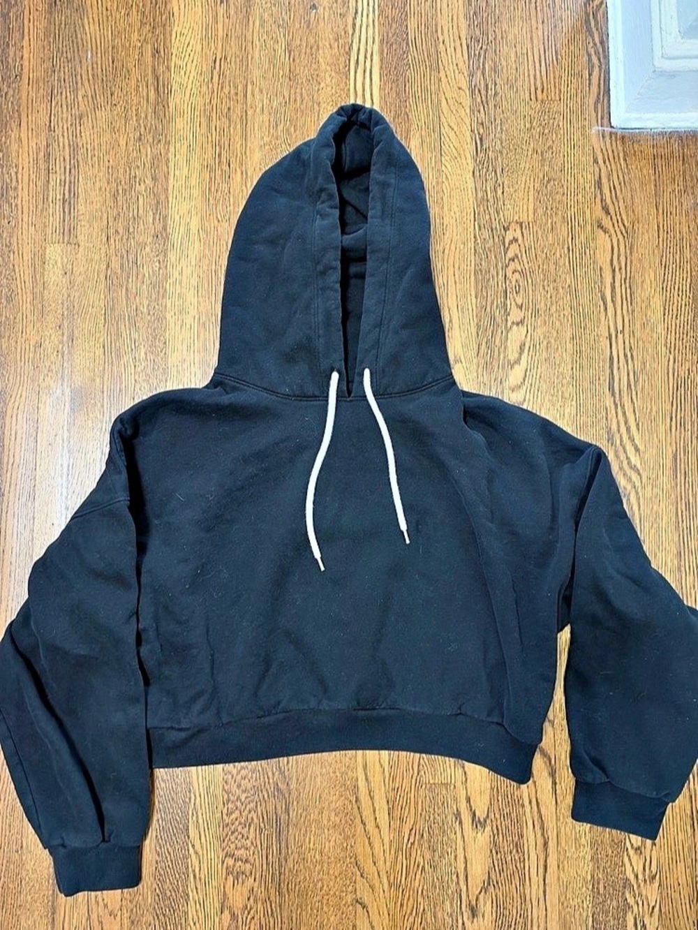Cropped Black Hoodie